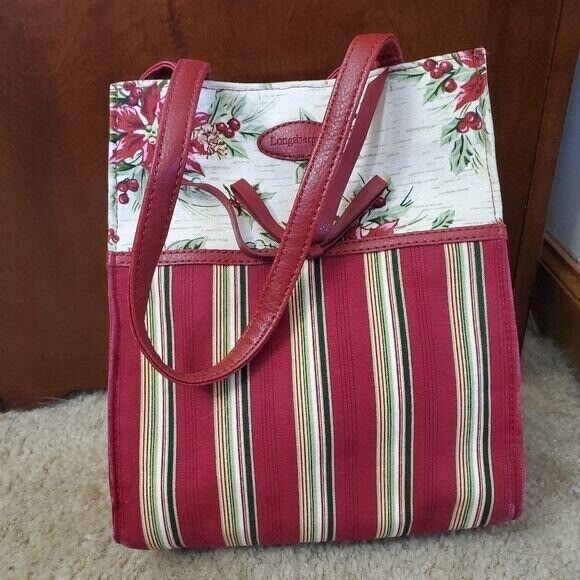 Longaberger holiday themed handbag - Picture 1 of 8